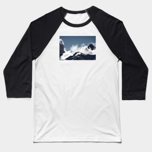 Winter landscape the way b/w / Swiss Artwork Photography Baseball T-Shirt